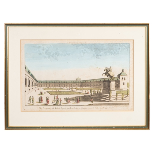 450 - VUE L'OPTIQUE : '' Vue De L'Hotel De Ville De Marseille;'' '' Vue Perspective du Palais Royale;'' ''... 