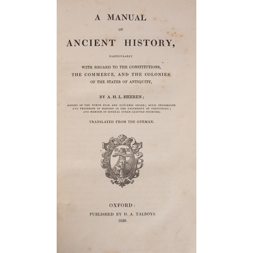 193 - TURNER, Sharon - The History of the Anglo-Saxons : 3 vols. Large folding map. Original cloth with pr... 