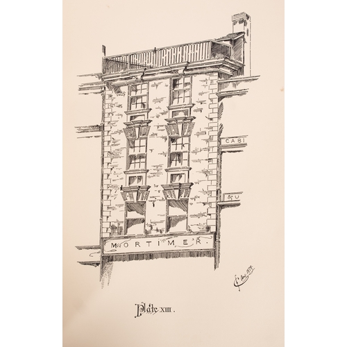 236 - CROKER, James - Sketches of Old Exeter with Letter press :  black and white illustrations throughout... 