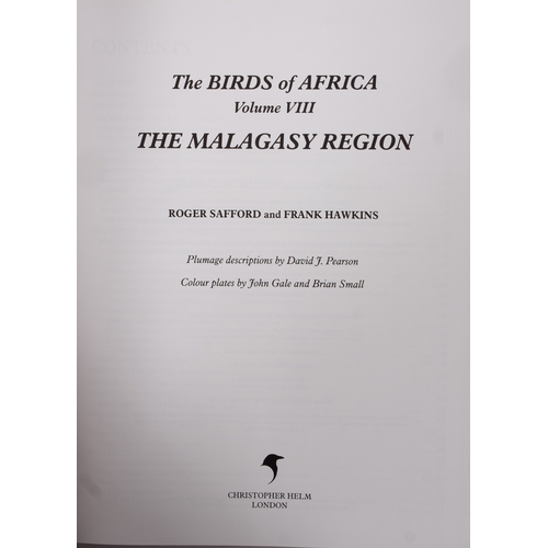 300 - BROWN, Leslie, et al - The Birds of Africa : 8 volume set. Org. cloth in d/w. 4to. Academic Press. 1... 