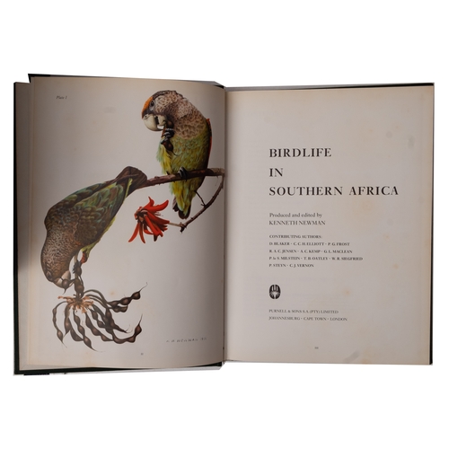 336 - NEWMAN, Kennth - (edit) Birdlife  in Southern Africa. Illust. Full morocco. 4to.  Limited edition of... 