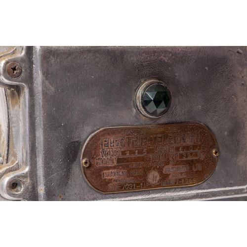 140 - A Japanese electric engine telegraph for the Fyffes Line MV 'Motagua', maker Nunotani Keike Seisakus... 