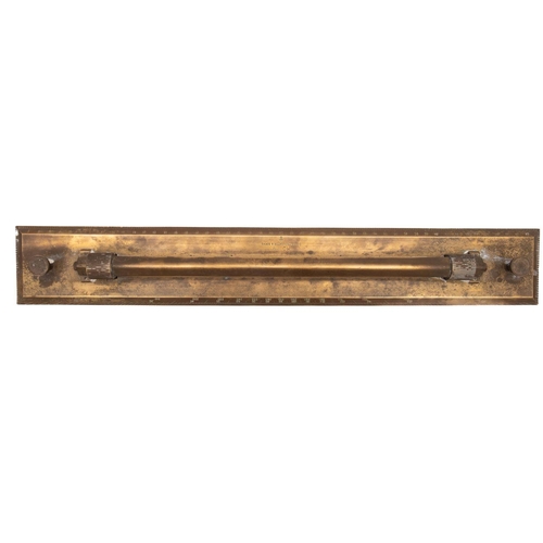 220 - A Hydrographic Office brass parallel rolling rule, maker Cooke, Troughton & Simms: stamped 'HO 119',... 