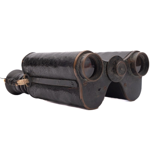 224 - A pair of Ross Prisim Binoculars, formerly  the property of Herbert Stewart, Captain of the Tall Shi... 