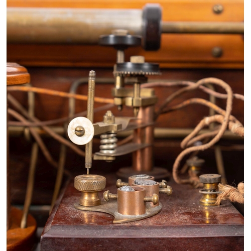 229 - The Edwardian 'Titanic' crystal receiver constructed by George Leadbetter, Ledbury, circa 1910 on wh... 