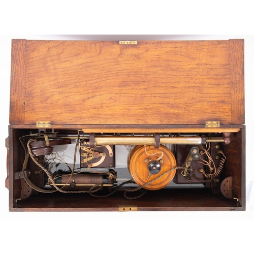 229 - The Edwardian 'Titanic' crystal receiver constructed by George Leadbetter, Ledbury, circa 1910 on wh... 