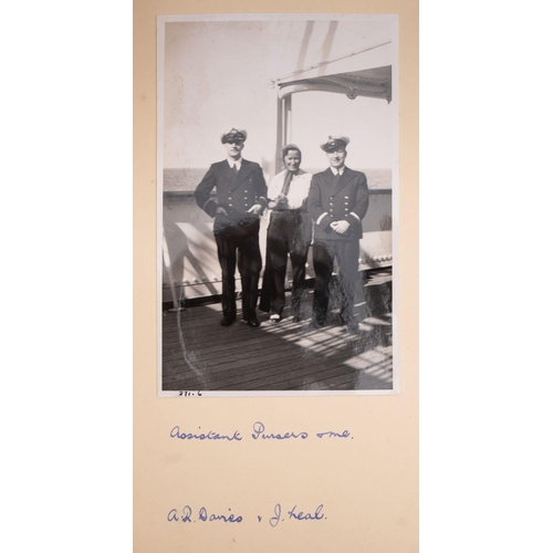 295 - An  early 20th century album 'Atlantis Cruise Dec.22.1938 to Jan.14.1939': containing portrait and l... 