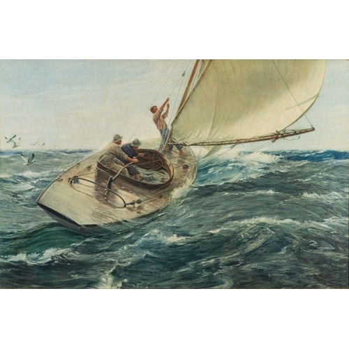 31 - After Charles Napier Hemy RA (British, 1841-1917) Life chromolithograph after the original oil 50.5 ... 