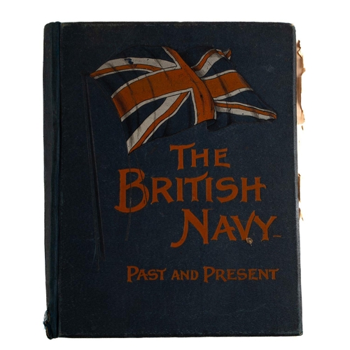 36 - 'The British Navy. Past and Present' A framed set of lithographs removed from the above title and fr... 