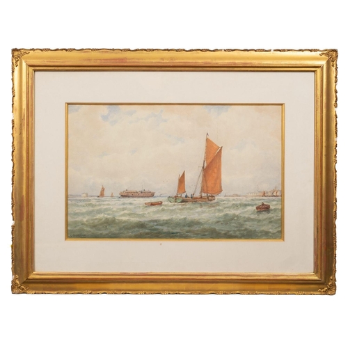 48 - George Stanfield Walters (British, 1838-1924) Harbour scenes; a pair each signed lower left watercol... 