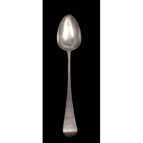 2055 - A George IV silver Old English pattern gravy or basting spoon, maker William Chawner, London 1824, w... 