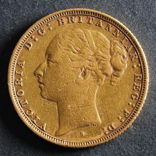 2413 - An 1881 Victorian Gold Sovereign of Sydney Mint.