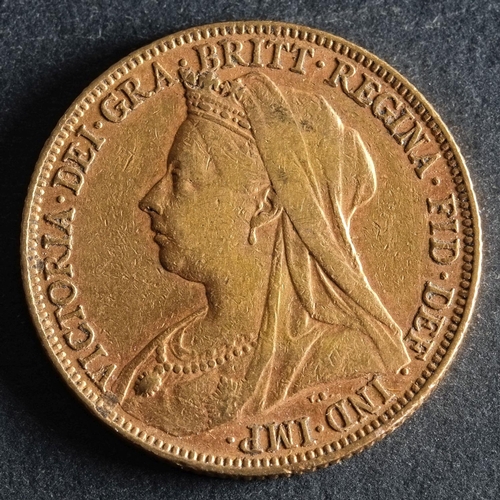 2416 - An 1898 Victorian Gold Sovereign of Melbourne Mint.