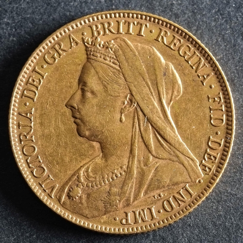 2417 - An 1899 Victorian Gold Sovereign.