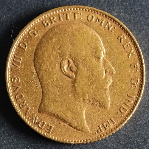 2424 - A 1906 Edwardian Gold Sovereign.