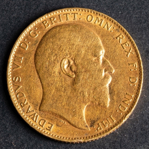 2427 - A 1909 Edwardian Gold Sovereign.