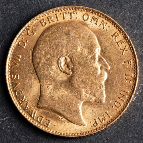 2428 - A 1909 Edwardian Gold Sovereign.