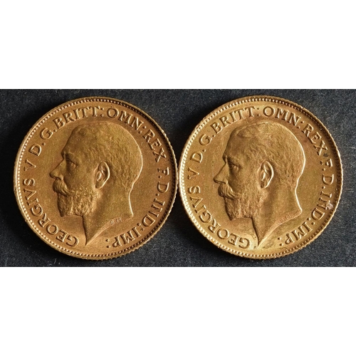 2467 - Two Georgian Gold Sovereigns dated 1911 and 1913.