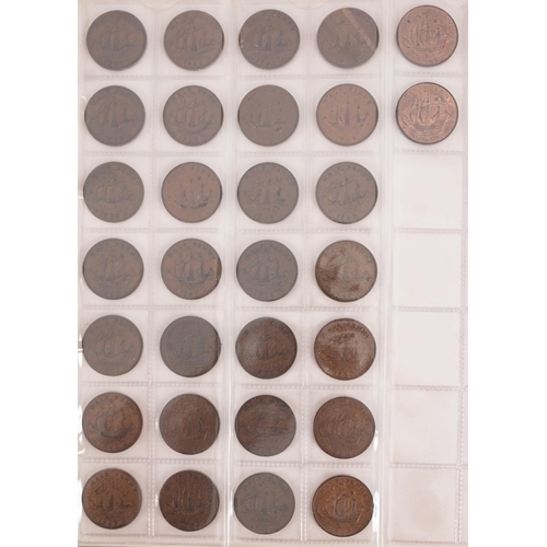 108 - Two albums containing mixed coins.