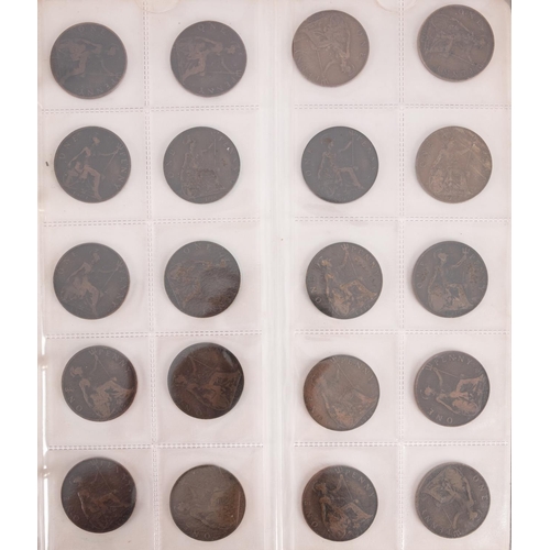 108 - Two albums containing mixed coins.