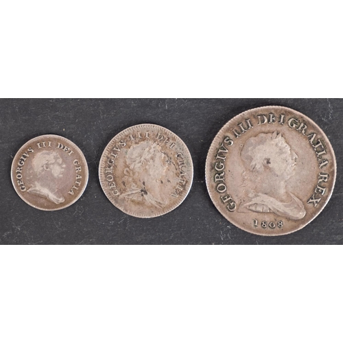 136 - A Bank of Ireland token thirty pence 1808, ten pence 1806 and five pence 1806.