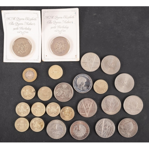 170 - Approximately fourteen £5 coins, together with ten £2 coins.