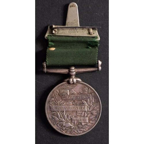 186 - A Victorian Volunteer Long Service Medal to '293 Sergt W J Burgess 3rd VBDR'