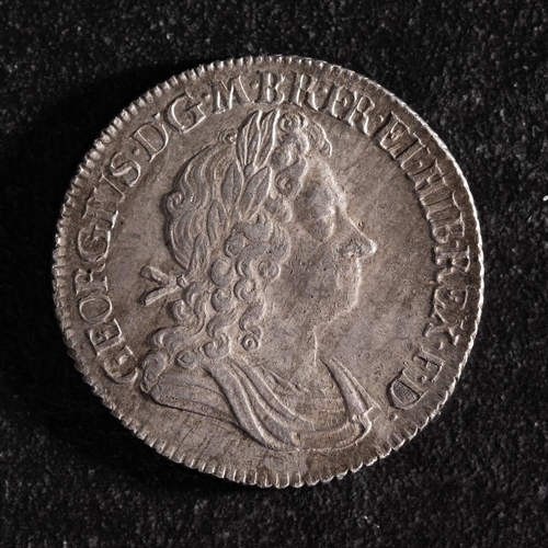 19 - A Roses and Plumes high grade shilling, 1718.