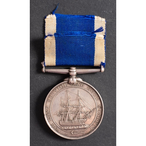 194 - A Victorian Royal Naval Long Service and Good Conduct medal to 'J Halifax, TO Artfr HMS Vernon'.