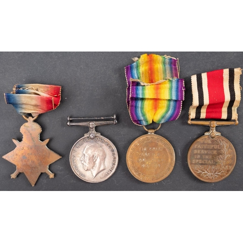 202 - A WWI group of four to 'J9992 A E Brailey AB RN', 1914-15 Star, War Medal ,Victory Medal and George ... 