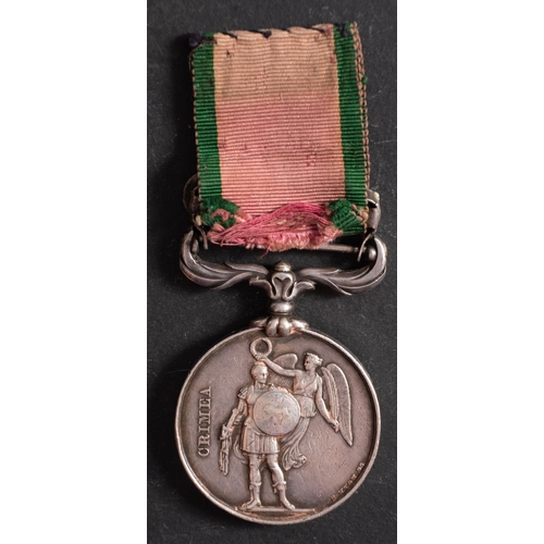 220 - A Crimea Medal to '3192 Pte Thomas Wright 56th Rgt' with Sebastopol clasp.