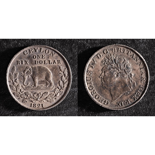 24 - A higher grade Ceylon One Rix Dollar, 1821.