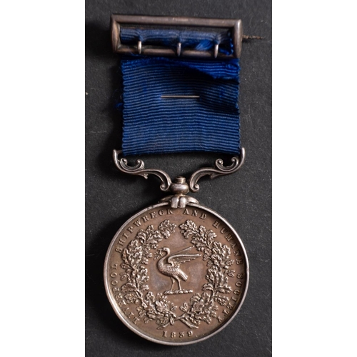 240 - Liverpool Shipwreck and Humane Society, Marine Medal, Third Type to 'Capt Joseph Morton SS 'Anglian'... 