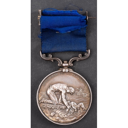 240 - Liverpool Shipwreck and Humane Society, Marine Medal, Third Type to 'Capt Joseph Morton SS 'Anglian'... 