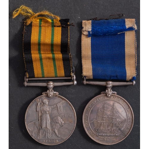 246 - An Edward VII South Africa pair, comprising African General Service Medal with Somaliland 1902-04 cl... 