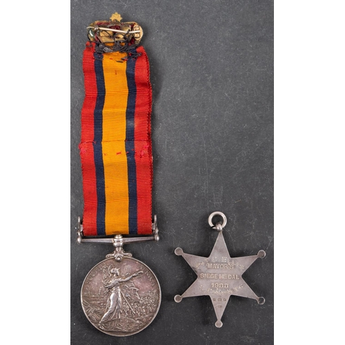 273 - A Boer War Siege of Kimberly pair, to  Private C  Ellis, C Company, Kimberley Town Guard. Queen's So... 