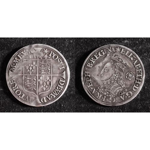 28 - An Elizabeth I milled six pence M. M. Star, 1564.