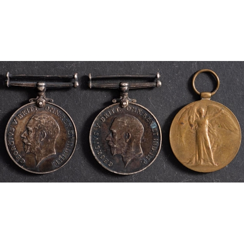 285 - A WWI trio to 'J79555 S.Wells LS HMS Bideford', War Medal, Victory Medal, and Royal Naval LSGC.  *No... 