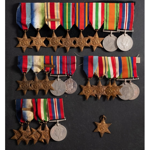 287 - Four WW2 medal groups.