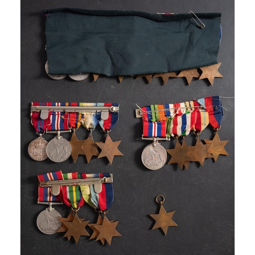 287 - Four WW2 medal groups.