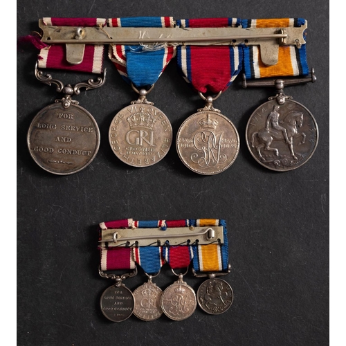 290 - A WWI group of four to '6378 Wo Cl1 J.W. Steel RA,' War Medal, 1935 Jubilee Medal, 1337 Coronation M... 