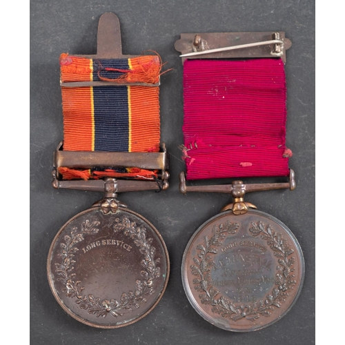 294 - Two National Fire Brigade Association Long Service medals to '12758 William C. Vowles' and '4532'.