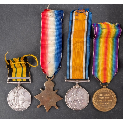 314 - A South Africa and WWI group of four to '193791 W J Mitchelmore AB RN', Africa general Service Medal... 