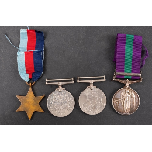 321 - A WWII group of four to '2718769 Gdsmn D Mc Reavie 1 Gds. , 1939- 45 Star, Defence Medal and War Med... 