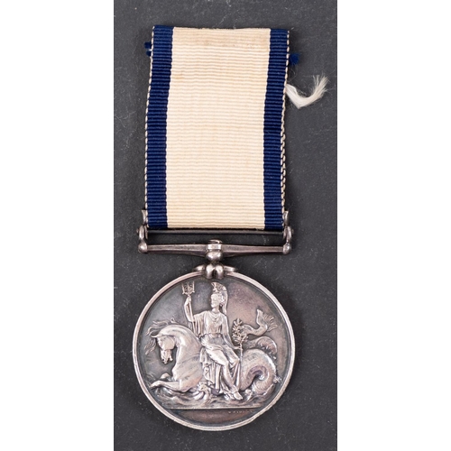 330 - A Victorian Royal Marines Naval General Service Medal with Syria clasp to ' William Lias', together ... 