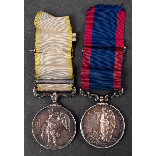 333 - A Sutlej Medal, Sobraon 1846 to ' Cornet Wm, F Richards 9th Lancers' together with an unnamed Crimea... 