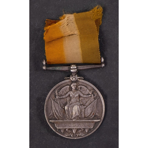 344 - A Queen's Sudan Medal 1896-97 to '2984 Pte E Kemp 1/N Staff R