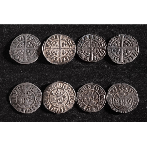 35 - Four Edward I pennies including Berwick on Tweed.