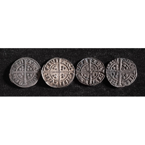 35 - Four Edward I pennies including Berwick on Tweed.