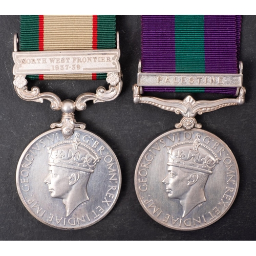 352 - A George VI  India General Service Medal  1936-39 with North West Frontier 193739 clasp to '48958333... 